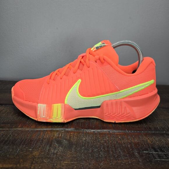 NEW Nike Zoom Challenge Womens Size 9 Pickleball Shoes Orange Yellow FQ4155 800 - Picture 7 of 12